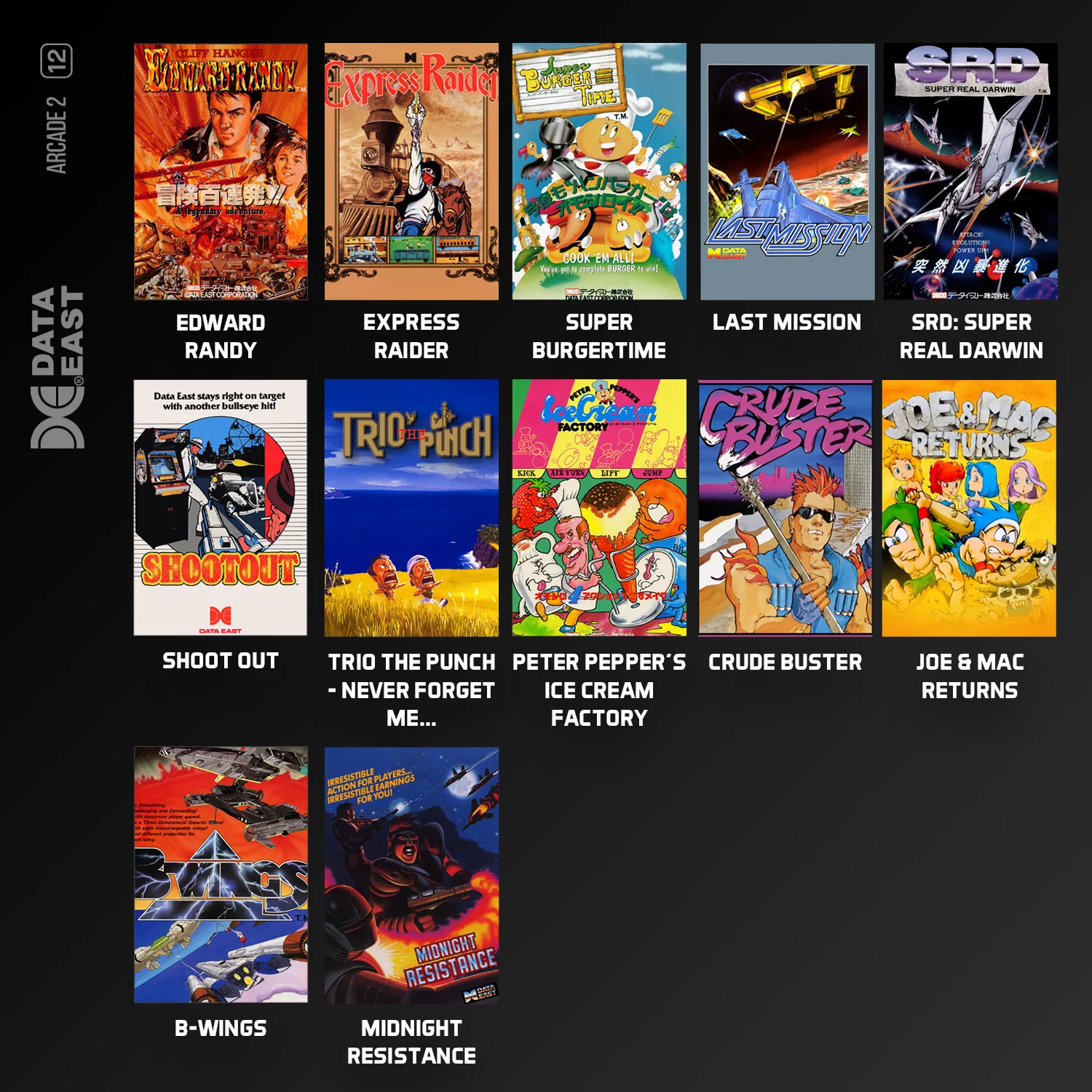 Evercade Cartridge #12 - Data East Arcade Collection 2 - Image 3