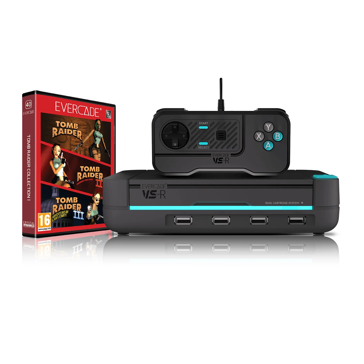 Evercade VS-R Tomb Raider Collection Edition with Controller – Charcoal Grey