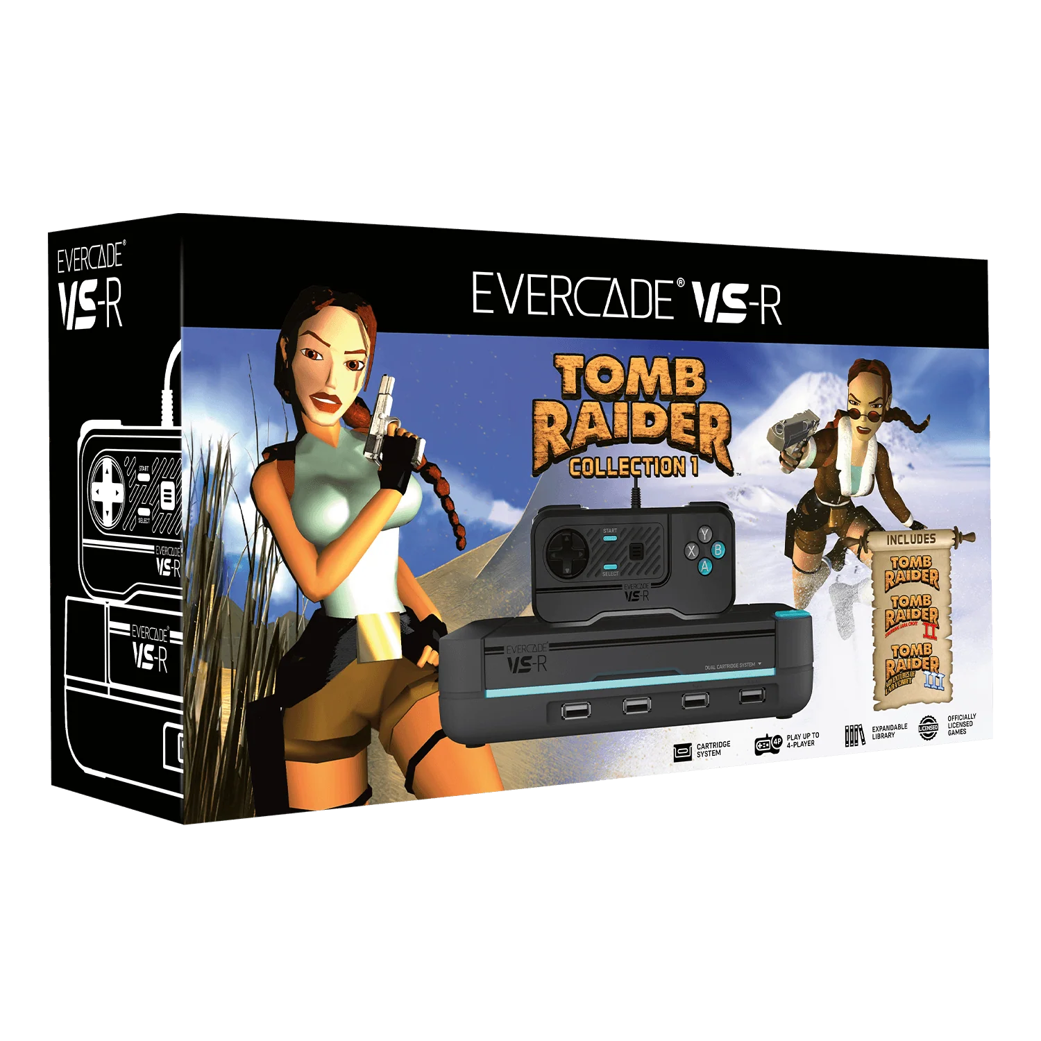 Evercade VS-R Tomb Raider Collection Edition with Controller – Charcoal Grey - Image 2