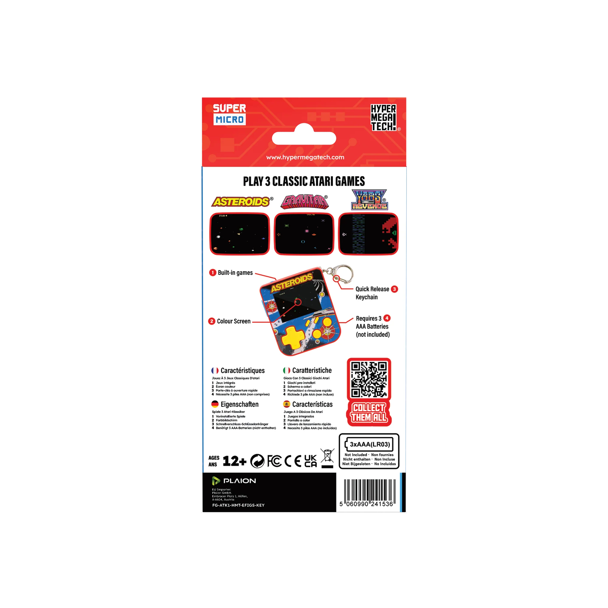Super Micro Atari Retro Playable Gaming Keychain – Asteroids, Gravitar & Yars Revenge - Image 3
