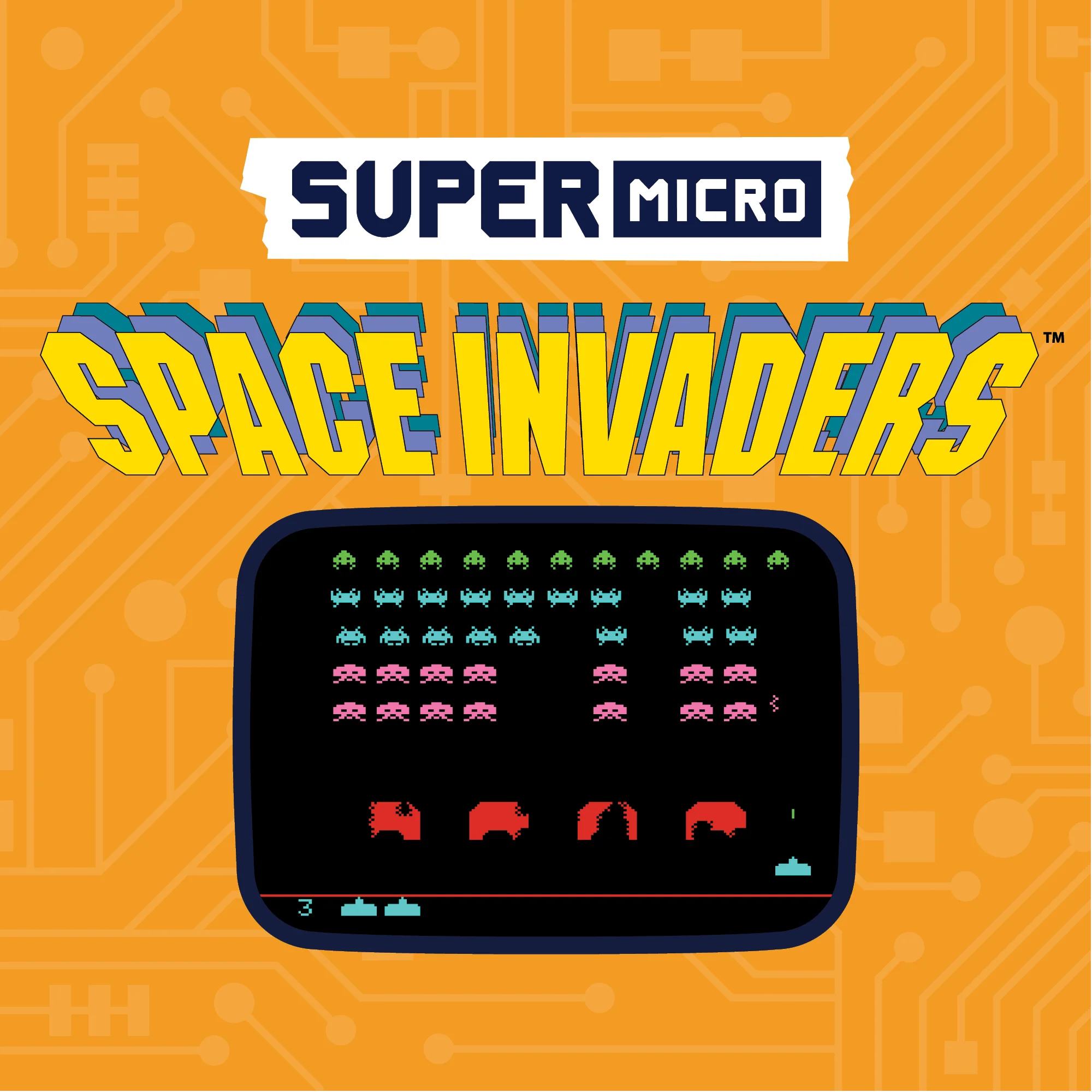 Super Micro Retro Playable Gaming Keychain - Space Invaders - Image 6